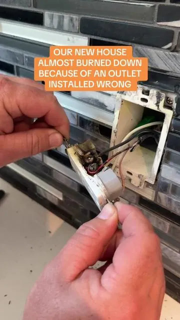 If we had tested our outlets this would not have happened! Save your house and get an outlet tester from @KAIWEETS #kaiweets #smartoutlettester #outlettester #homesafety #tiktokshopblackfriday 