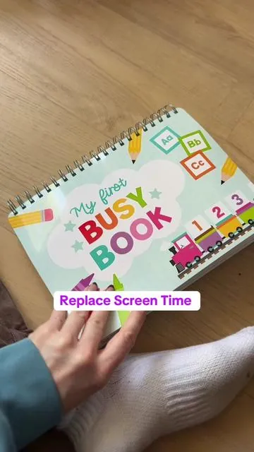 Toddler busy book for fine motor skills at that pre-K age! #BusyBook #toddlerbooks #prek #kindergarten #kidsbusybook #TikTokShopBlackFriday #TikTokShopCreatorPicks 