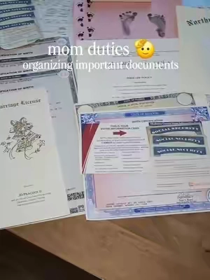 POV now you sleep peacefully knowing where all your important documents are 🥰 #organizedhome #organized #homeorganization #organization #momhack 