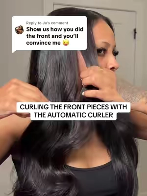 Replying to @Ju you ain’t said nothing but a word using the automatic curling iron 🙂‍↔️
