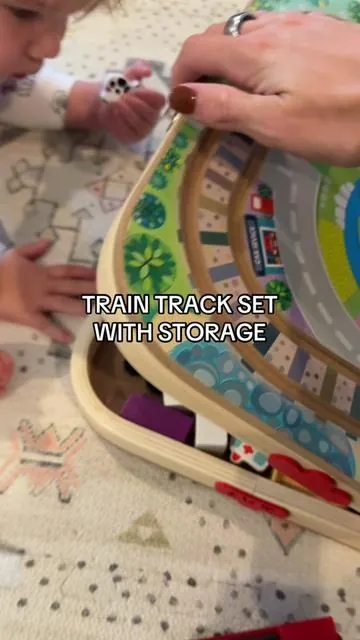 If it doesn’t have storage I don’t want it 😅 love that you can toss all the pieces in this train track and close it up for next time!! #giftsforkids #toddlertoys #christmasgiftsforkids #toddler #tiktokshopblackfriday 