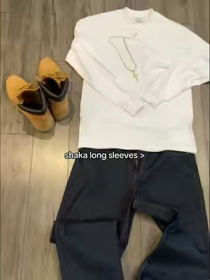 sz reference: 5’11 / 179 lbs / large #cottonshirt #shaka #longsleeve #blanks 