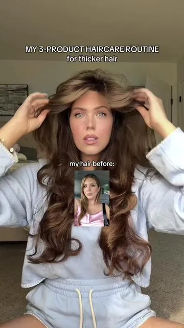 This simple 3-step haircare routine is the key to my hair growth and thick hair - if you’re looking for a simple haircare routine that is actually effective at growing hair this is for you! #haircareroutine #haircare #hairroutine #hairgrowth #hairtok