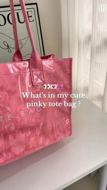 spacious tote bag reco!💘 #whatsinmybag #spaciousbag #totebag #unibag #diaperbag #totebagaesthetic #typ #cutebag #trending #schoolbag #pvcbag #waterproofbag #viral#tiktokshopblackfriday #tiktokshopcybermonday #spotlightfinds 