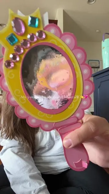This princess craft from Craftikit was a total win 👑 My 3-year-old followed the simple instructions, used the punch-out pieces and stickers — and made this adorable mirror completely on her own! It’s not just a craft either — she’s been playing with it ever since 🥹💫 #kidscrafts #preschoolactivities #giftideasforkids #tiktokshopblackfriday #tiktokshopcybermonday 