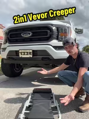It’s a creeper and a stool!? #trucksoftiktok #carsoftiktok #mechaniclife #oilchange #vevor 