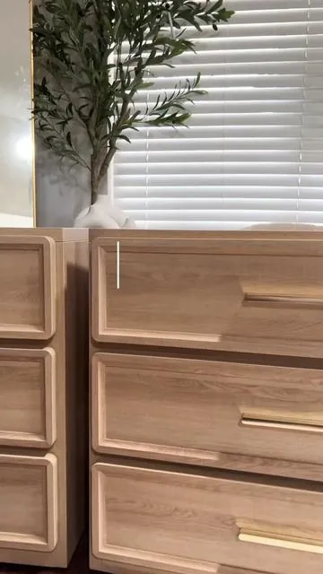 Nightstand set that makes your whole bedroom look put together 🤎 #nightstand #furniture #bedroomdecor #foryourpage #foruou  @SICOTAS 