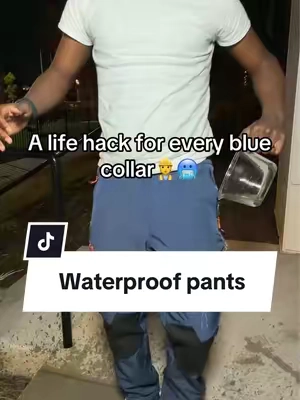 This is game changer #bluecollarboys #workpants #winterpants #waterproofpants #pants 