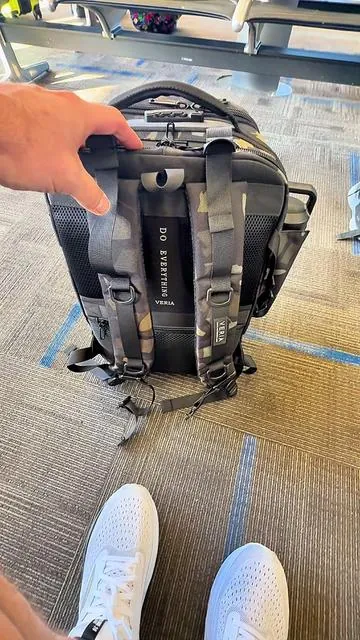 Islander savvy travel backpack 20L medium camo spots to store everything make your traveling easy @Veria Travel #Travel #Bag #Islandersavvy #tiktokblackfridaydeals #TikTokCyberMonday