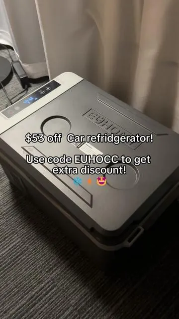 I got a new car cooler!! This car refrigerator is awesome! I love it! #tiktokshopblackfriday #tiktokshopcybermonday #carcooler #carrefrigerator #EUHOMY 