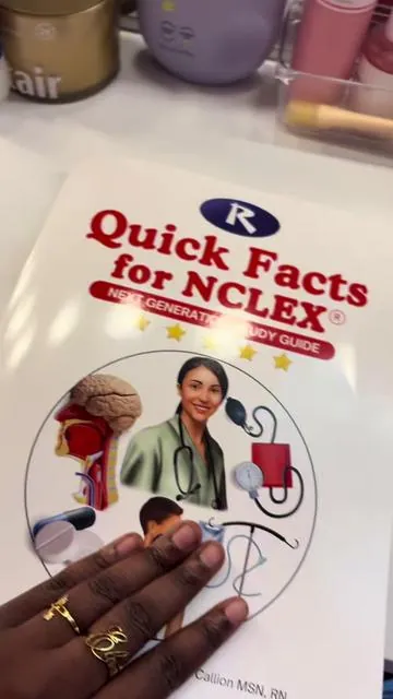 Thank you so much @ReMar Nurse for sending me this GEM! I take the NCLEX in the next couple of months and I most definitely plan on using this to supplement my studying! Get yours!  . . #nursingstudent #studyhacks #nursingschoolhacks #studentnurse #nclextips 