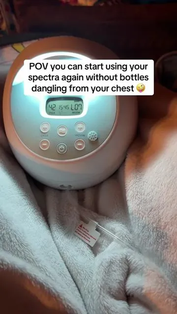 I can’t with the bottles dangling… and it was making my supply suffer. THESE have saved my night pumps with my spectra and they are compatible with SO many pumps! @Legendairy Milk  #pumpingmom #legendairy #spectra #momsoftiktok 