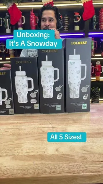 It's a Snow Day is OUT NOW in 5 sizes!!!  #fyp #tumblersoftiktok #coldest #holidaycountdown #snowflake 
