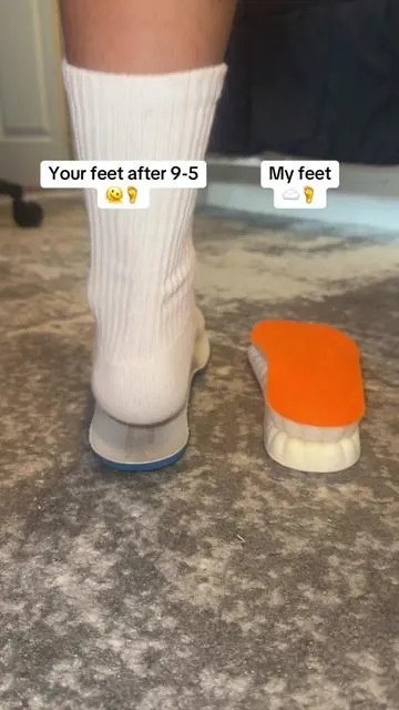 put a cloud in in your work shoes with acupressure foot relief 💆‍♂️ #cloudinsoles #shoeinsoles #shoeinserts #insoles
