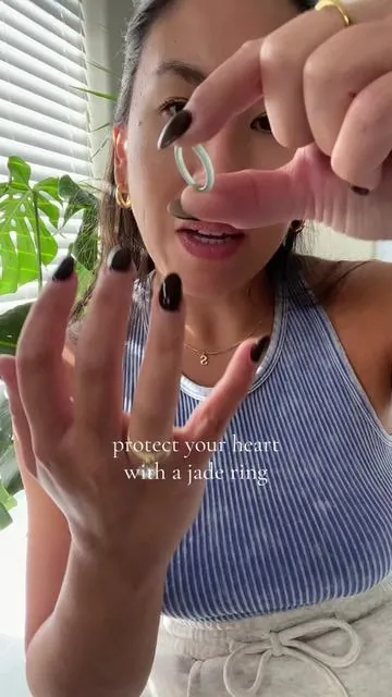 protect your heart with a jade ring @Caitlyn Minimalist #jade #jewelry #tiktokshopblackfriday #tiktokshopcybermonday #tiktokshopholidayhaul 