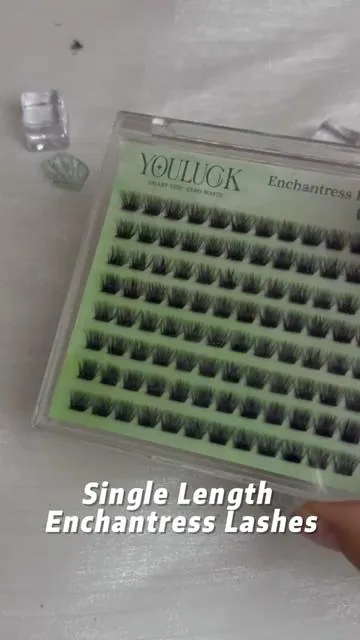 Single Length Enchantress Lashes. 🎊 Try it now!🌷#diylashes #youluckbeauty #youlucklashes #lashmapping #diylashextensions #lashclusters 