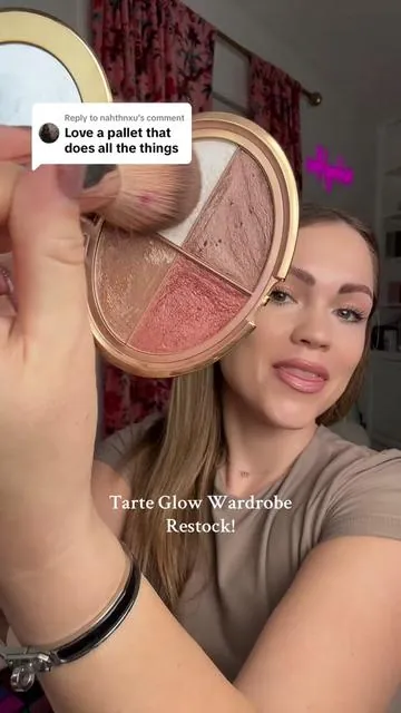 Replying to @nahthnxu glow wardrobe does ALL the things 🤩 @tarte cosmetics #tartecosmetics #tarte #tarteglowwardrobe #tarteholidaychallenge 