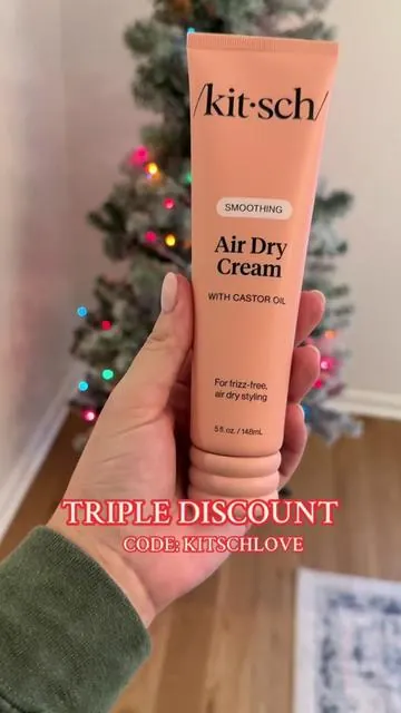 @Kitsch LLC frizz free air drying, YES PLEASE! 🙌🏻 #airdrycream #kitschhaircare #kitsch #tiktokshopblackfriday #tiktokshopcybermonday 
