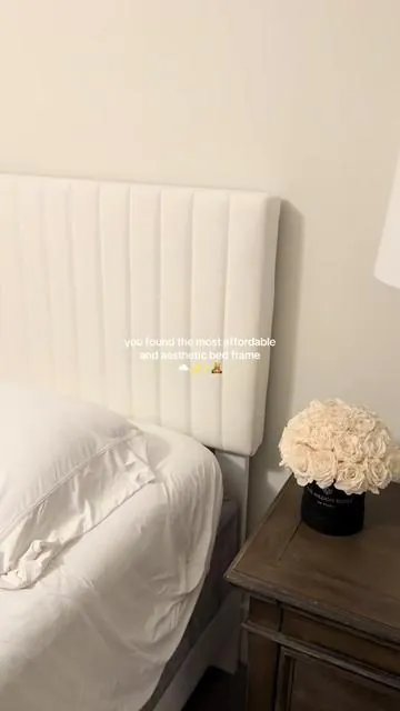 Sturdy, affordable and luxurious bed frame ✨ #bedframe #roommakeover #tiktokshopblackfriday #tiktokshopcybermonday 