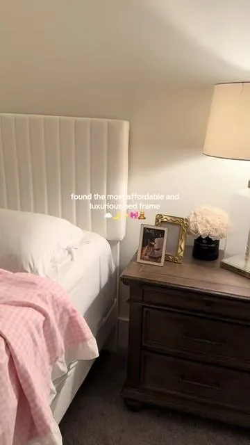 I'm OBSESSED with this stunning bed frame ✨ #bedframe #tiktokshopblackfriday #tiktokshopcybermonday #roommakeover 