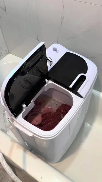 ENVIO GRATIS! Lavadora y secadora portátil en promoción en el carrito naraja del vídeo #washermachine #drymachine #secadoraderopa #lavadora #cleanclothes 