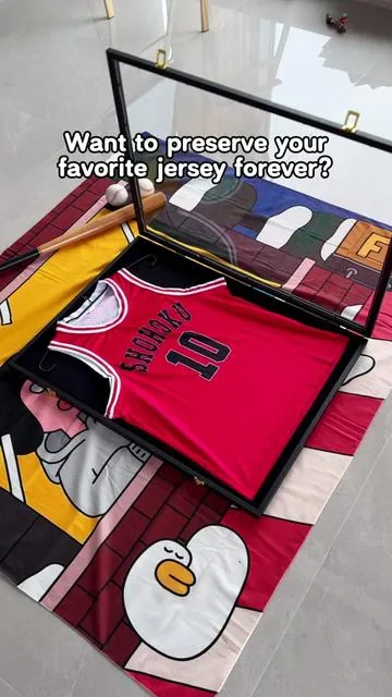 I turned my jersey into a room centerpiece.#tiktokshopcybermonday #TikTokShopBlackFriday #jerseyframe #boygifts #jersey 