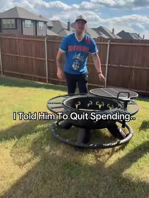 The perfect fire pit for grillin and chillin… #firepit #patiofurniture #Outdoors #tiktokshopcreatorpicks #tiktokshopblackfriday 