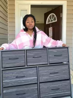 Affordable, lightweight, sturdy and can hold so much! Love this dresser! #dresser #furniture #homeorganization #blackfridaydeals 