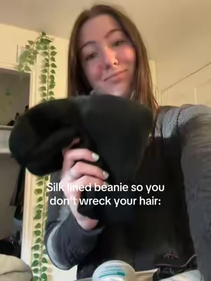 I actually need this in every color. #fyp #beanie #silk #hair #hairtok 