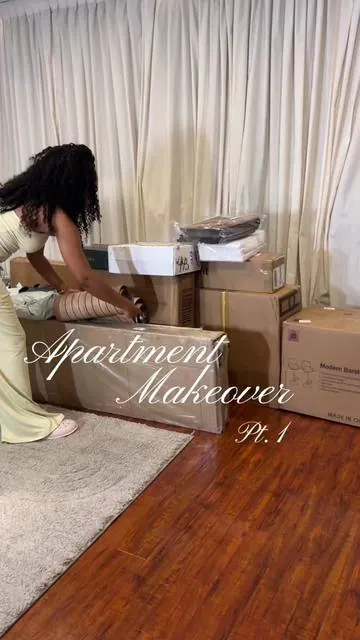 Apartment Makeover pt. 1. 🐆🩷🍸Upgrading my apartment to fit my luxury tropical resort hotel dreams. This is the giratree partially assembled wooden center table fluted lift top coffee table with hidden compartment. Such a cute coffee table! @GiraTree #apartmentmakeover #apartmentfinds #homefinds #apartmentdecor #coffeetable 
