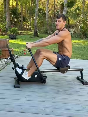 Most other rowers keep you in an awkward position with a straight bar. This rower lets you move much more freely, even unilaterally. It’s got 16 levels of resistance. Really gives you an amazing workout. Great for the entire body and your cardiovascular system. Stores away skinny and has wheels for portability. Check the link in the bottom left corner of the video! #rowing #cardio #homeworkout #tiktokshopblackfriday #tiktokshopcybermonday 