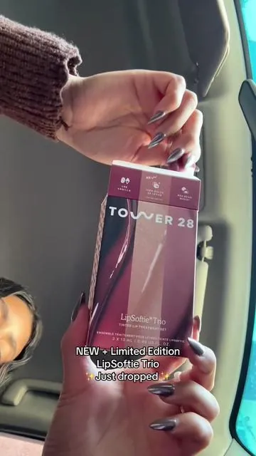 Good things come in threes. The LipSoftie Trio is new, limited edition, and available now! Get these bestselling, dessert-inspired shades today 😘 #tower28beauty #beauty #lipgloss #lipcare #makeup 