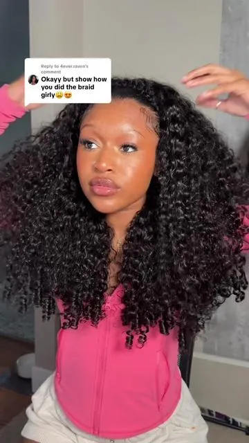 Replying to @4ever.raven here you go!💋 @VSHOW HAIR #halfwig #curlywig #curlyhairstyles #hairtutorial #fyp 