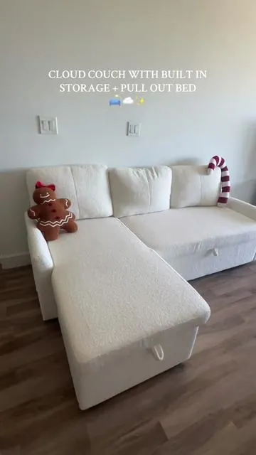 feels like a cloud and perfect for hosting family! ✨☁️ #tiktokshopfurniture #tiktokshopblackfriday #cloudcouch 