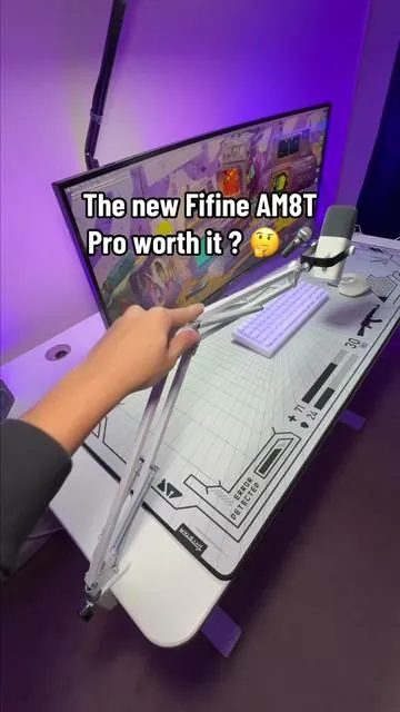 This new microphone from Fifine is clean. #mic #microphone #gamingmic #pcgamingsetup #tiktokshopblackfriday 