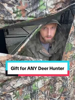 The perfect gift for anyone who deer hunts. Easy setup, see-through walls, and built for cold-weather sits with the way it breaks the wind. This is one of those upgrades hunters actually appreciate. 🦌🎁 #HuntingGift #DeerSeason  #outdoordad  #TikTokShopBlackFriday #HuntingGear 