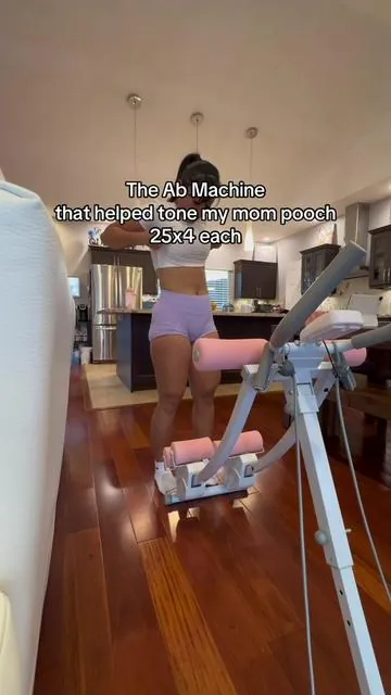 Hate getting on the floor for ab workouts? 🙋🏻‍♀️ if regular crutches hurt your back, try this machine instead. #absworkout #coreworkout #homeworkout #abmachine #fitnessgear  abs workout equipment   