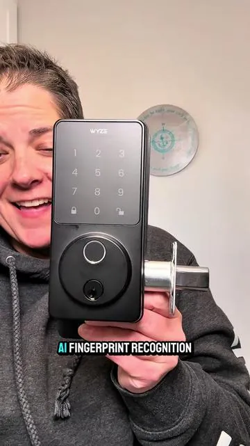 New item launch! The Wyze Lock Bolt got an upgrade! This is the Wyze Lock Bolt v2 #wyze #fingerprintlock  #fingerprintdoorlock #homesecurity #TikTokShopBlackFriday 