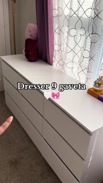 El dresser más lindo y minimalista que puedes comprar 🤍🎀😍#dresse #roommakeover #9drawerdresser #cozyathome #tiktokshopcybermonday 