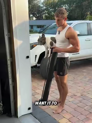 My dog is very happy I got this… He never used to join us in the garage for workouts. Of course you can use this anywhere and for kids too. Lots of length options, I have the 197in. Feels high quality and is a smooth retract everytime. You can buy it directly from this video. The link is in the bottom left corner. #dogs #kids #gate #tiktokshopblackfriday #tiktokshopcybermonday #tiktokshopcreatorpicks 