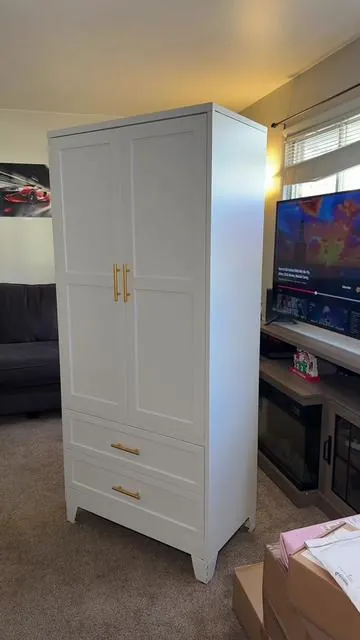 Such good quality & it looks sooo pretty! #wardrobe #closet #dresser #bedroommakeover #tiktokshopblackfriday 
