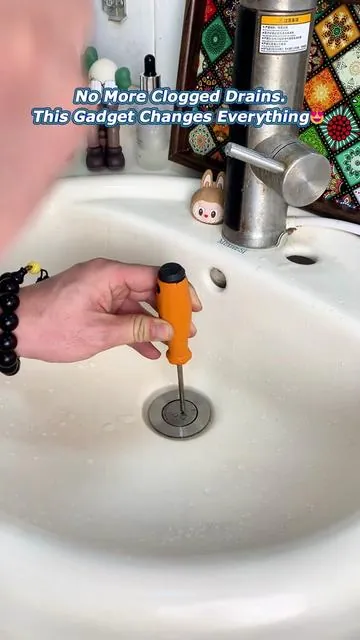 No More Hair Clogs! Keep Your Sink Fresh & Flowing 💧#bathroomhack #sinkdrain #homeimprovement #bathroom #tiktokshopblackfriday 