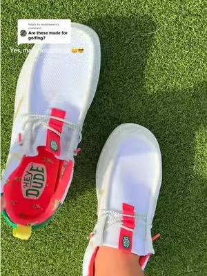 Replying to @inspireworx HEYDUDE Wally Golf Essentials Golfing Shoes @HeyDude #tiktokshopcreatorpicks #tiktokshopblackfriday #tiktokshopcybermonday #HEYDUDEpartner #golf 