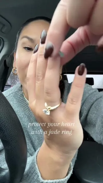 protect your heart with a jade ring ✨ @Caitlyn Minimalist #jade #jadejewelry #jadering #tiktokshopblackfriday #tiktokshopcreatorpicks 