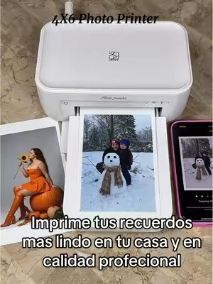 Impresora de fotos 4X6 imprime las fotos en calidad profesional no necesita tinta y viene con papel fotográfico incluido ✨ #photoprinter  #printer #photo #photos #tiktokshopblackfriday @Hanin Global 