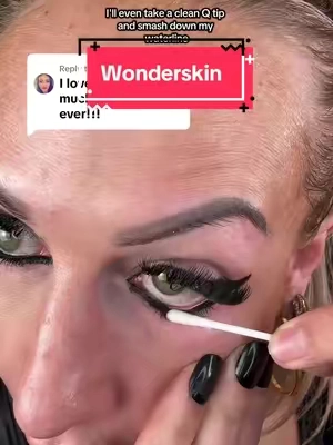 Replying to @Stacy this WonderSkin eyeliner seriously does not move. Waterline-proof, smudge-proof, pressure-proof. Unreal. #tiktokshopblackfriday #tiktokshopcybermonday #wonderskinliner #eyelinerdurability #makeuptest @Wonderskin Beauty 