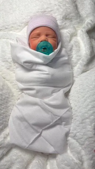 He’s just like a brand new baby!#fakebaby #siliconebaby #tiktokshopblackfriday ##realisticdoll 