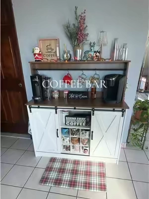 My absolute favorite piece of furniture! #coffeebar #coffeebardecor #coffeestand #tiktokshopblackfriday #tiktokshopcybermonday 