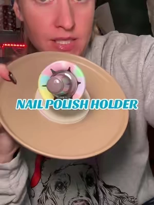 Replying to @Mike this nail polish holder, comes in clutch if you have daughters that like to spill, you are clumsy, or you have a shaky hand, this is my favorite nail accessory find! 💅🏽 #tiktokshopblackfriday #tiktokshopcybermonday #nailaccessories #diynails #stockingstuffer 
