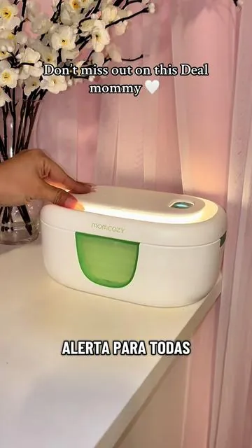 Calentador de wipes con Luz incluida 😮‍💨🤍 #newmom #momcozy #tiktokshopblackfriday #tiktokshopcreatorpicks #tiktokshopcybermonday 